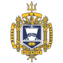 Logo for the U.S. Naval Academy, where Brandon serves as an Adjunct Professor of Cyber Science.